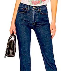 Re/Done 70’s Original Stove Pipe Jeans, Size 28